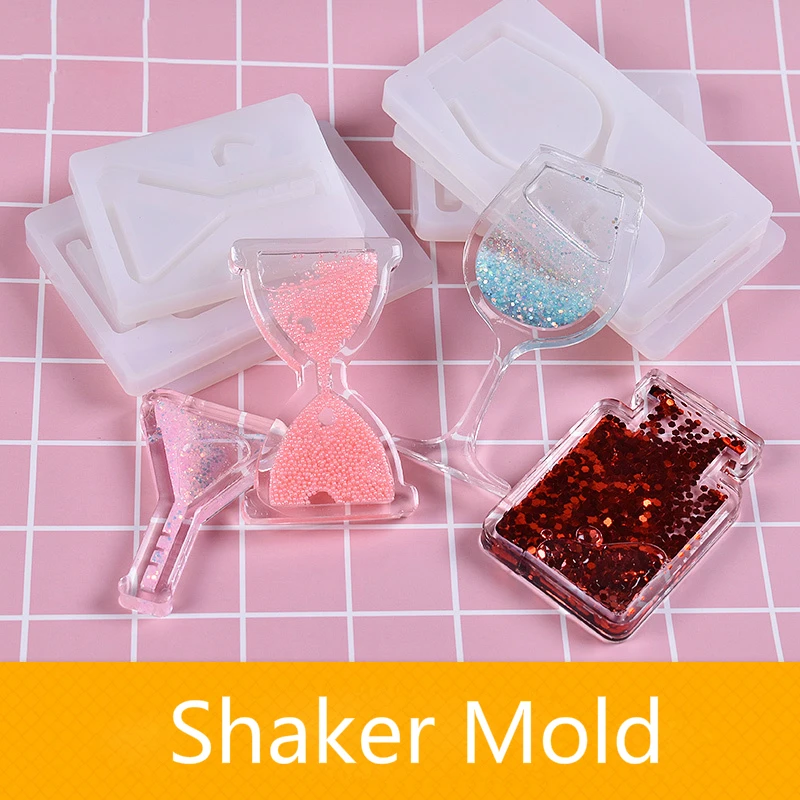 Shaker Silicone Mold Quicksand Bottle Sand Glass Goblet Flask Resin Mold Epoxy Resin Tool