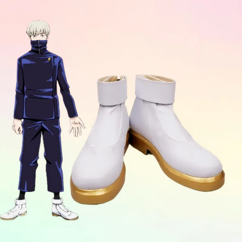 

Японское аниме, обувь для косплея juютсу Kaisen Game Toge Inumaki Harujuku, женские/мужские короткие ботинки для косплея Лолиты