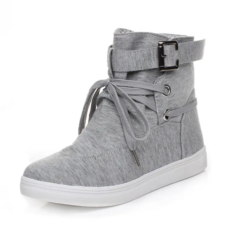 

2020 Spring Autumn new of women's boots canvas shoes round students casual women's single shoes