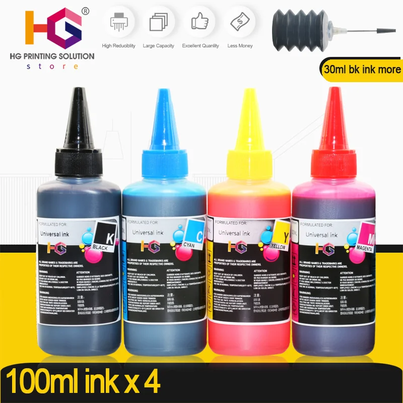 

universal Refill Ink Kit for Epson for Canon for HP for Brother Printer CISS Ink and refillable printers dye ink 400ml + 30ml