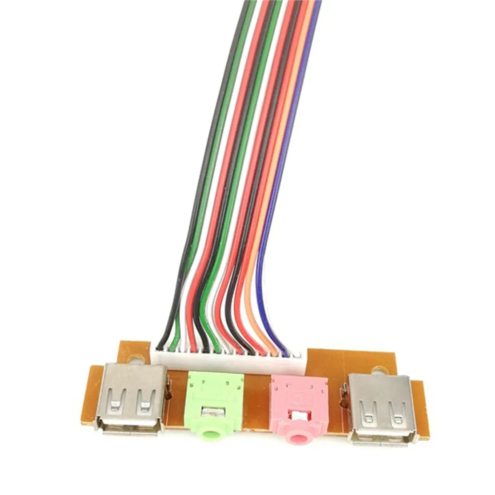 Прямая поставка чехол для компьютера с 2Usb-портами 7 4 см передняя панель USB аудио