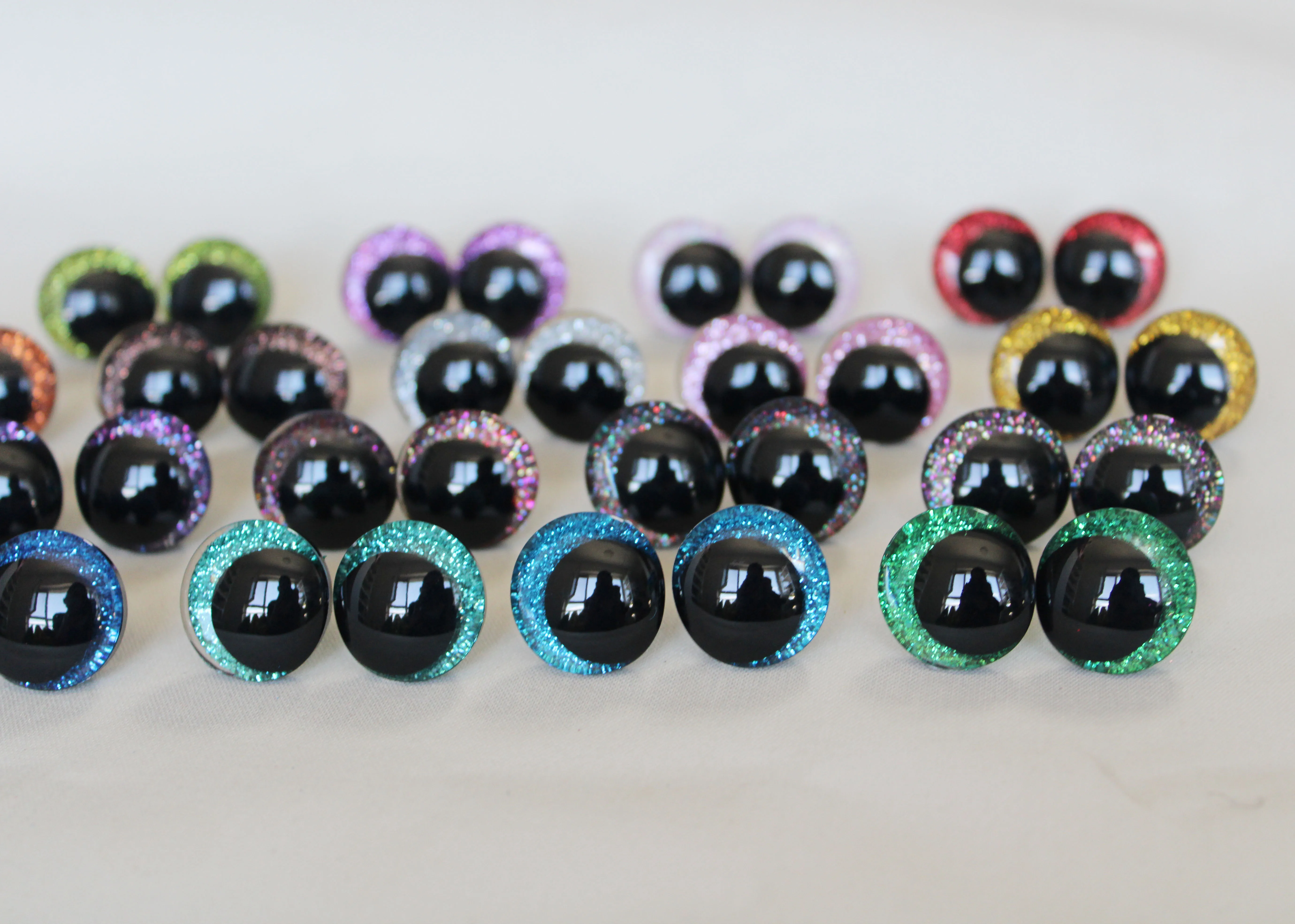 Новая мультяшная 3D Мерцающая игрушечная кукла глазки с шайбой 19 цветов на выбор 5