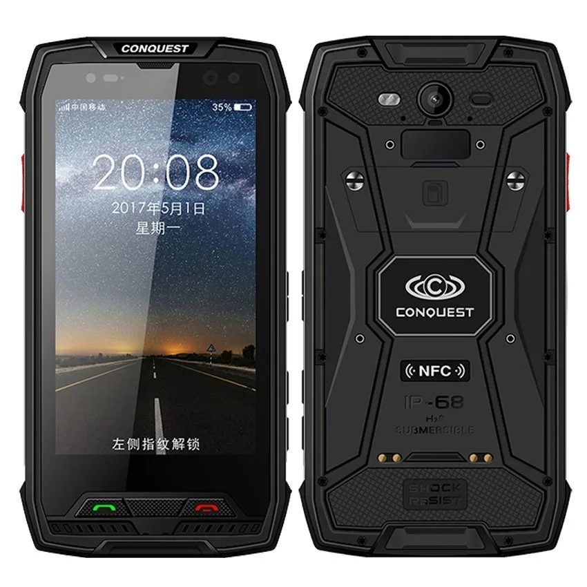 Conquest S11 7000 мАч NFC OTG IP68 Ударопрочный 4G Смартфон Android 7,0 4 Гб ОЗУ 64 Гб 128 Гб ПЗУ мобильные телефоны прочный мобильный телефон