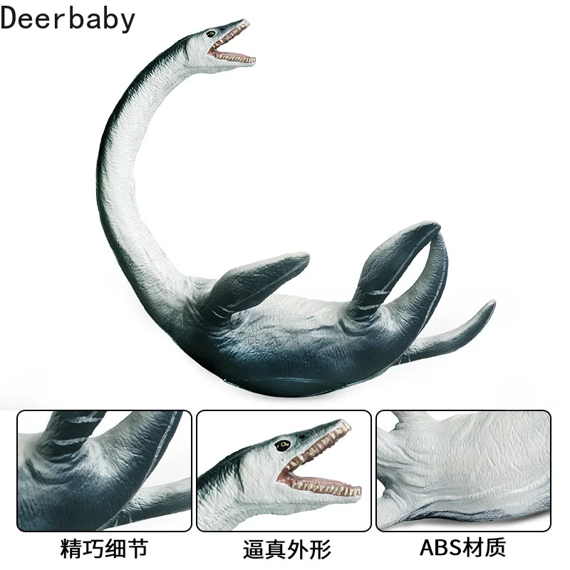

Детская Имитация Модель морского животного доисторических из мягкой резины plesiosaur Canglong раздвижной зуб игрушка динозавр для украшения
