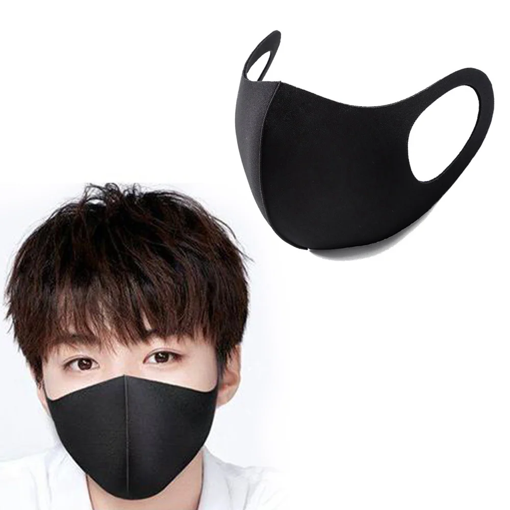 3pcs Washable Reusable Kpop Face Mouth Mask 3D Cloth Dust Safety Fashion Designer Women Men Bts Masks Bulk Unisex Korean | Аксессуары