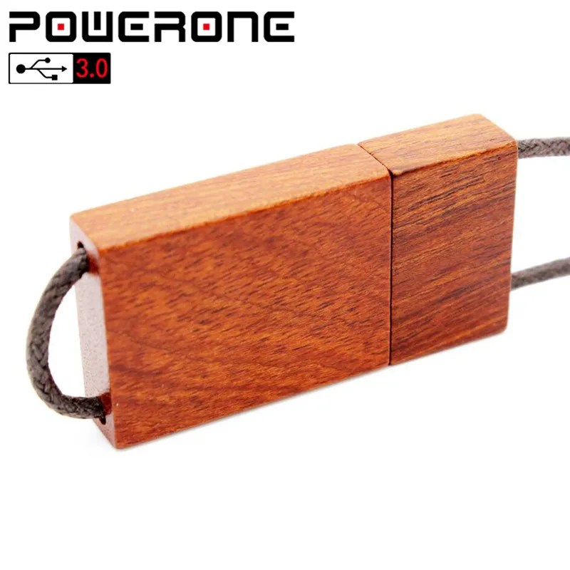 USB флеш накопитель POWERONE деревянный с интерфейсом 3 0 64/32/4 ГБ|USB флэш-накопители| |