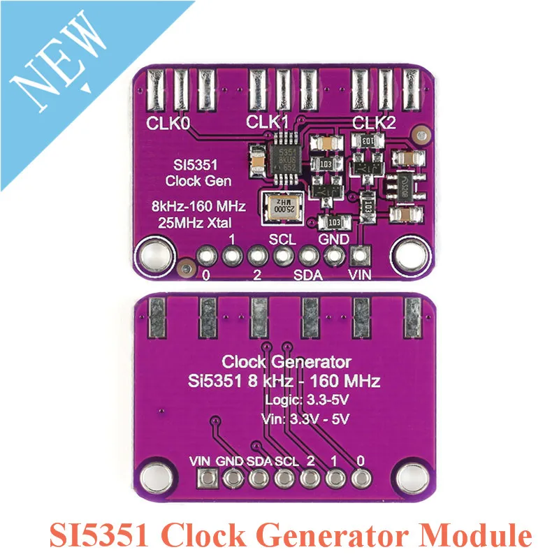 Генератор тактовых сигналов SI5351 IIC I2C Модульная плата разрыва Si5351A стандартная