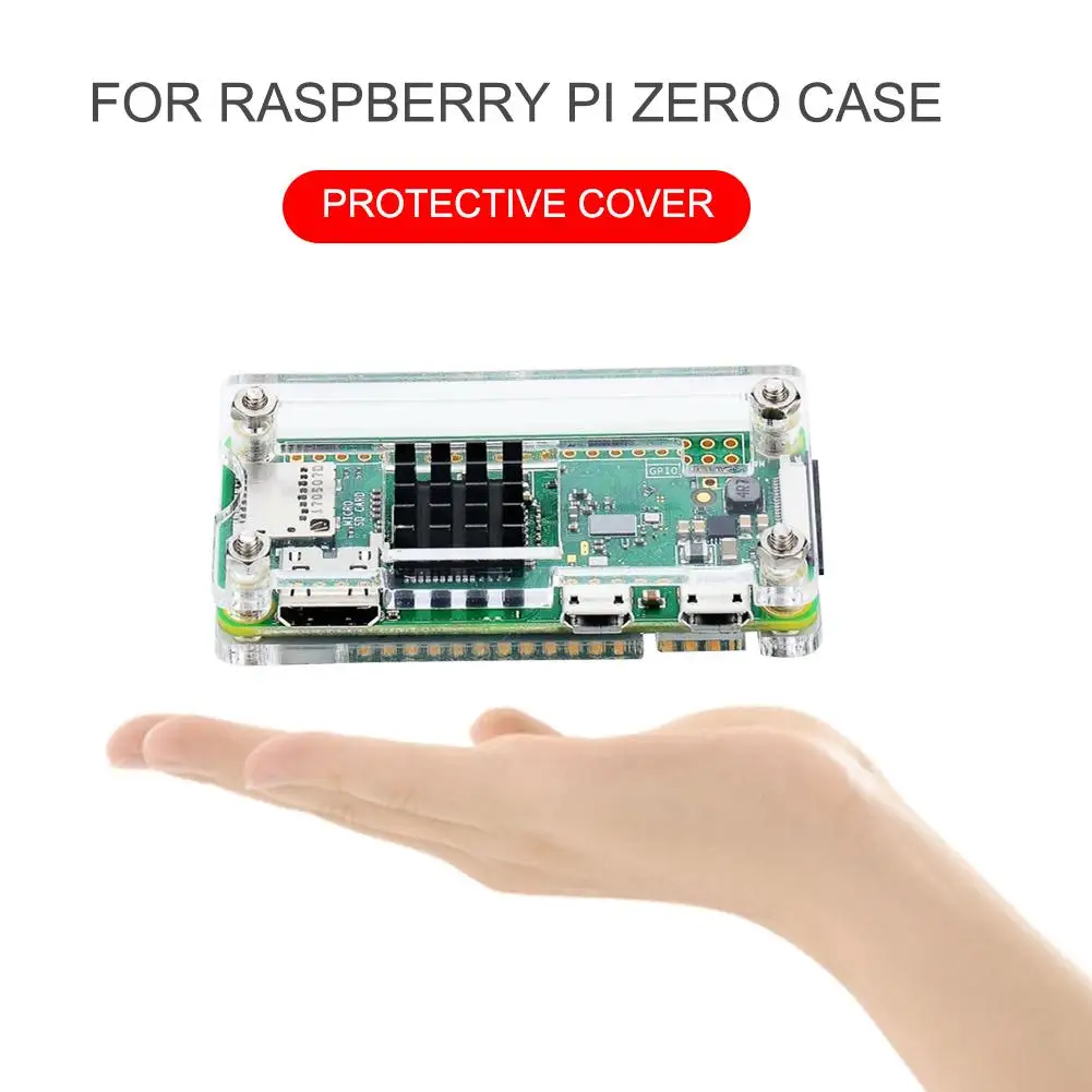 Прозрачный защитный чехол для Raspberry Pi ZERO набор с штифтами