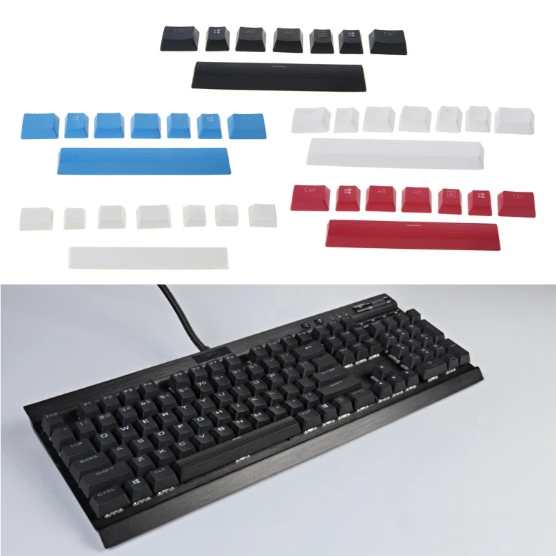 

67JA 8 keys/Pack 6.5u Space Bar PBT Keycaps Double Shot Keycaps For Corsair STRAFE K65 K70 K95 Mechanical Keyboard Keycap
