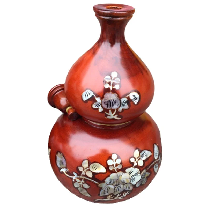 Искусственная тыква фигурки инкрустированные ракушками цветок из массива