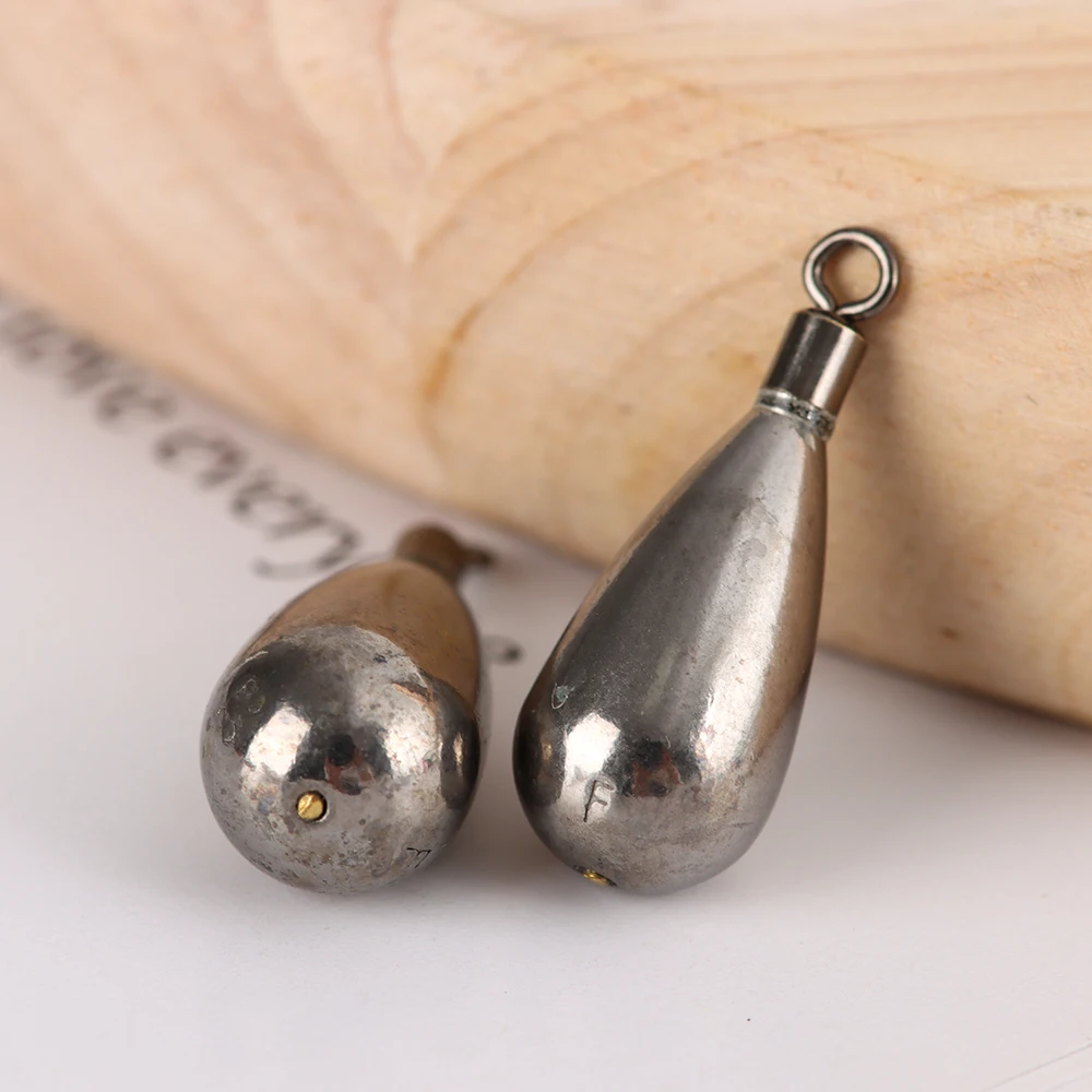 1 Pcs 0.9g-14g Fishing Line Tungsten Sinkers Fall Tear Drop Shot Weights For Bass Hook Connector Tackle Accessories | Спорт и