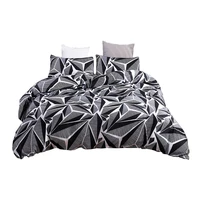 simple floral beddings polyester duvet cover sanding twin queen king size quilt covers reactive printing bedroom comforter sets