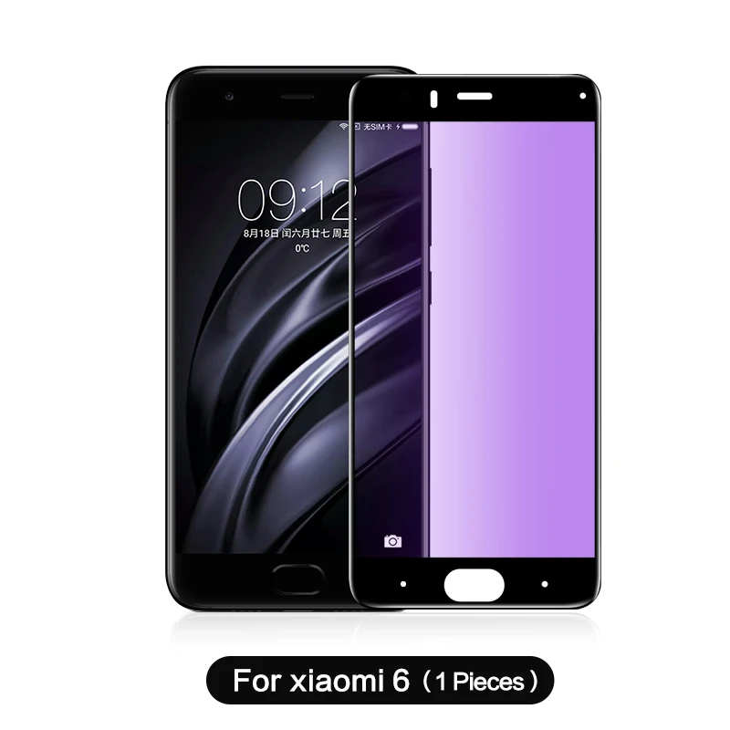 for xiaomi 6 Синий светильник SmartDevil для Xiao mi Red mi Note 7 закаленное стекло для Xiaomi mi 8 mi 9 SE 6X красный mi Note 7 Защита экрана полное покрытие - Цвет: for xiaomi 6
