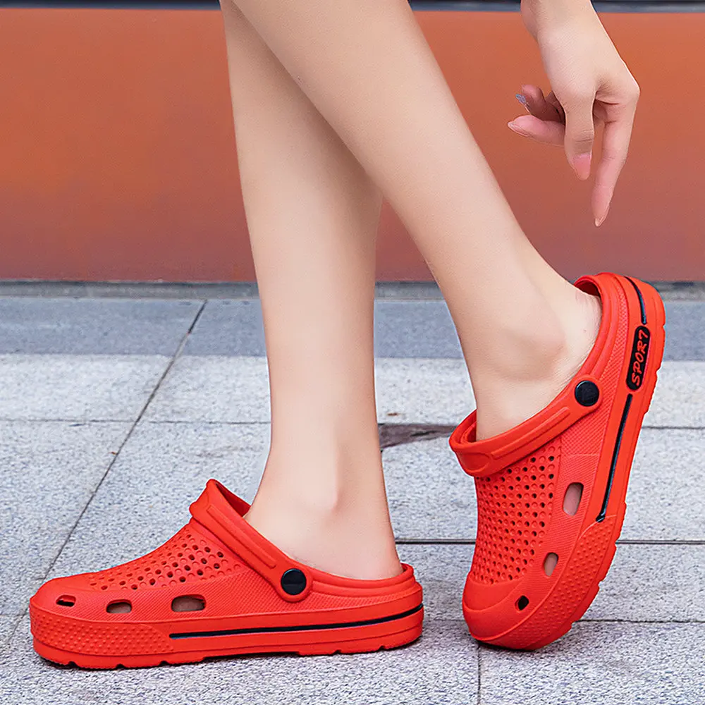 

Newbeads Couples Sandals Summer Camouflage Air Cushion Hole Shoes Breathable Fashion Casual Slippers Garden Beach Shoes Comfort