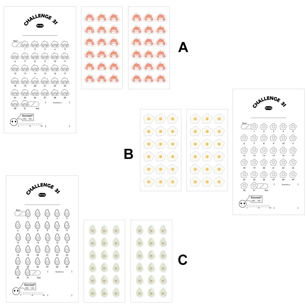 Планер для отслеживания привычек ежедневное планирование 31 день планка с
