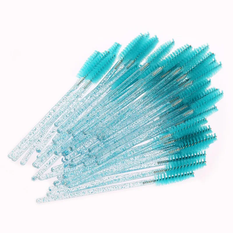 

50pcs Disposable Eyelash Brush Kit Bristles Plastic Handle Cosmetic Brush Makeup Tools Easy to Use Makeup Brush
