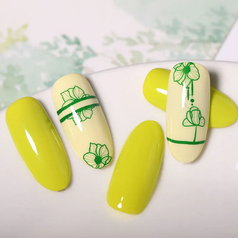 BORN PRETTY цветочное украшение прямоугольная пластина для стемпинга декоративная