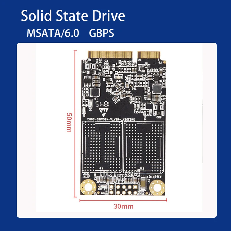 Внутренний твердотельный жесткий диск Gicisky MSATA SSD 60 Гб 128 ГБ 256 512 ТБ 3x5 см Mini SATA 3 для