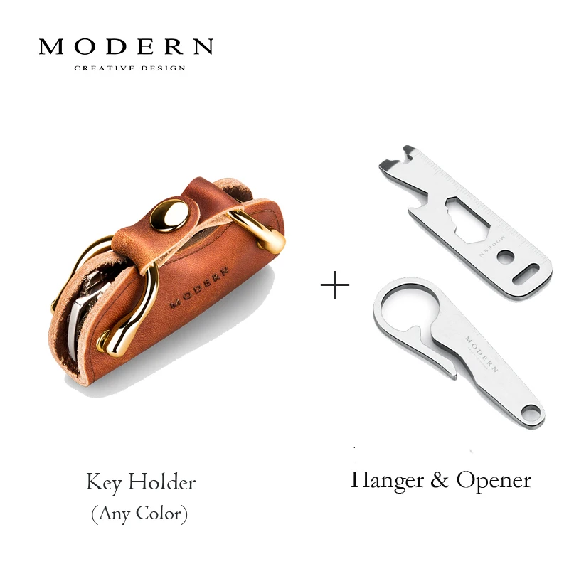 holder opener hanger Современный бренд, новинка, натуральная кожа, умный органайзер для ключей, брелок для ключей, кошелек, креативный, для путешествий, для мужчин и женщин, подарок - Цвет: holder opener hanger