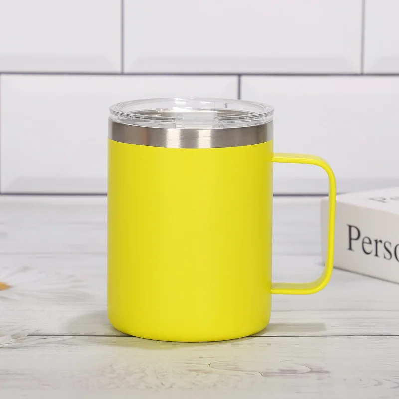 

Stainless Steel Mug, Double Vacuum Coffee Cup, Simple Business Office Multicolor Insulation Cup