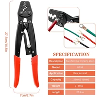 hs 16 crimping pliers self adjusting crimping tools for 1 5 16mm%c2%b2 awg 16 5 cable end ferrules