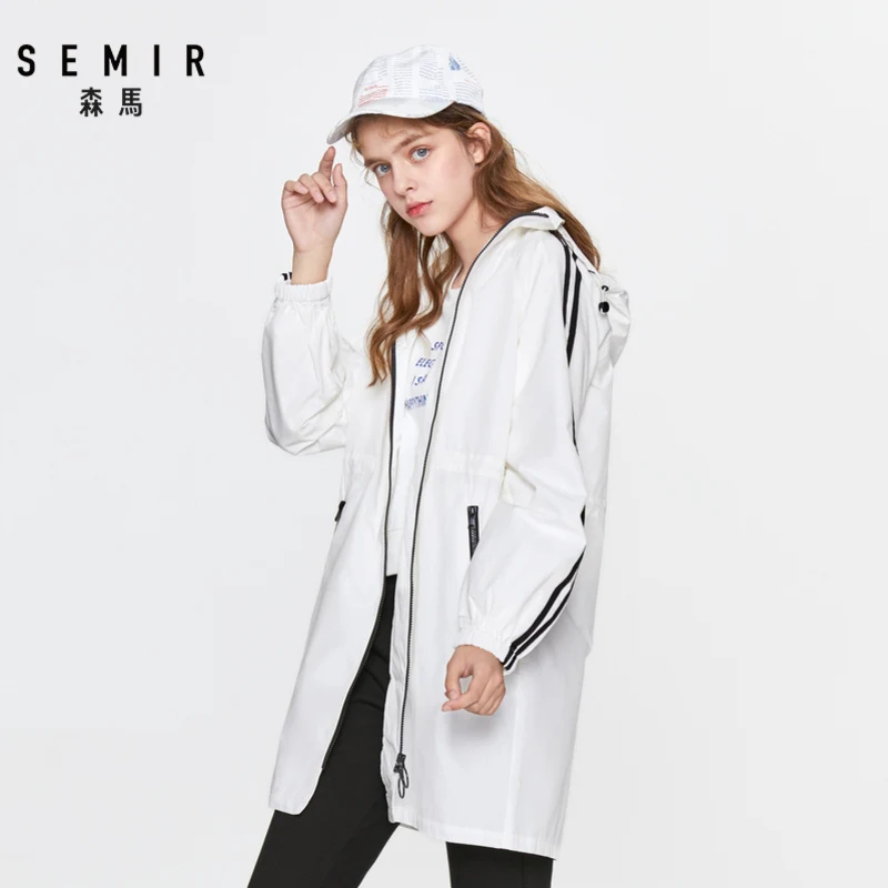 Женский свободный Тренч SEMIR новинка весны 2020 спортивный Повседневный средней
