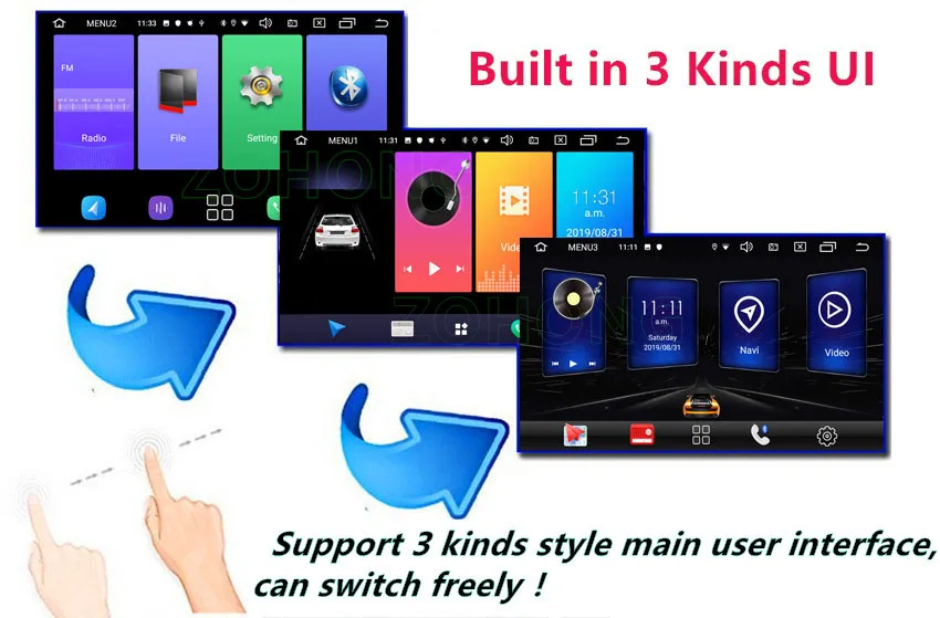 2.5D Android 9,0 RAM2Gb для aval H5 Автомобильный мультимедийный dvd-плеер Greatwall H3 Hover H5 Авторадио автомобильный gps-навигация, радио, стерео