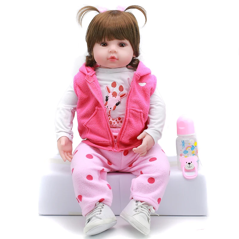 Reborn bebe 46 см мягкий силиконовый reborn baby dolls meninaChristmas surprice подарок на день рождения |
