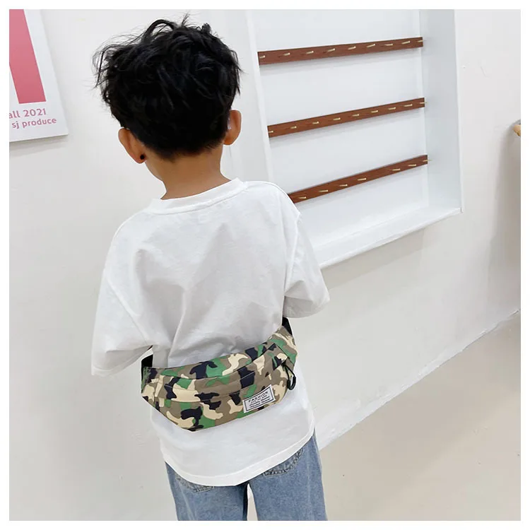 Женская многофункциональная нагрудная сумка с камуфляжным принтом