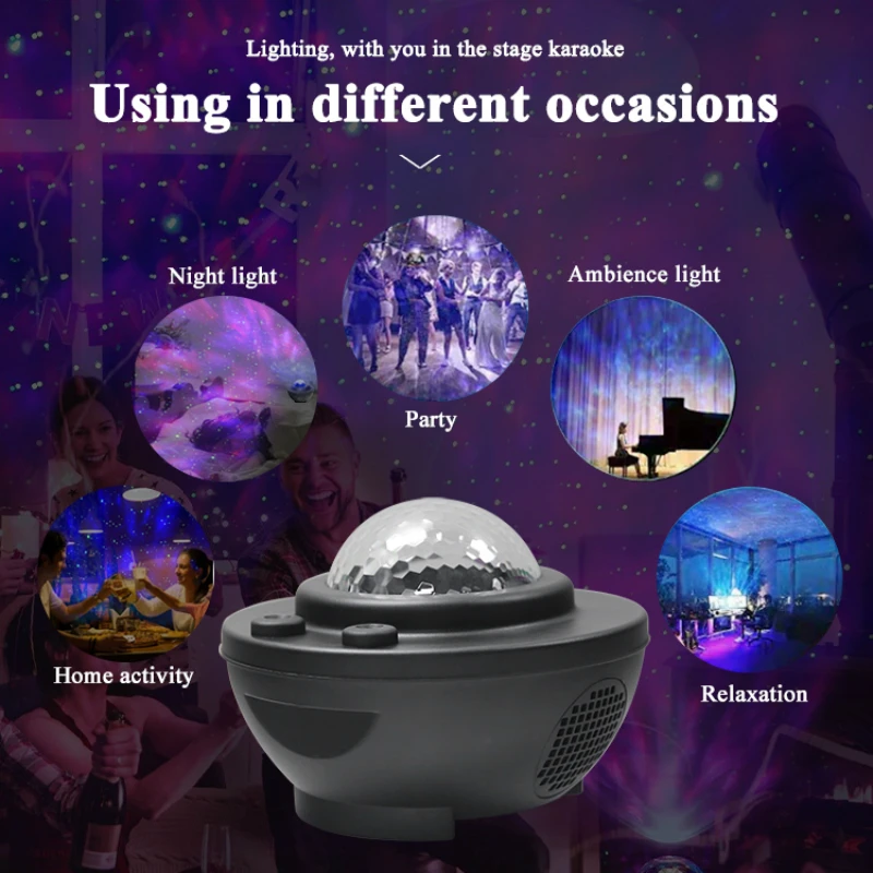 Светодиодный ночсветильник со звездами цветной проектор звездного неба лампа с