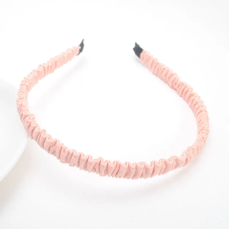 Petal Peach 1 шт. 10 мм Широкие высококачественные однотонные повязки для волос повязка для волос для девочек повязка для девочек аксессуары для волос - Цвет: Petal Peach