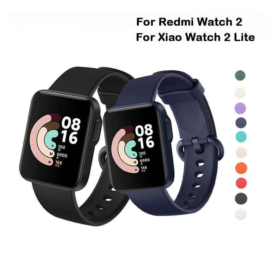 

Ремешок для Redmi Watch 2 lite, сменный спортивный мягкий браслет из ТПУ для Xiaomi Mi Watch Lite, браслет для Redmi Watch 2