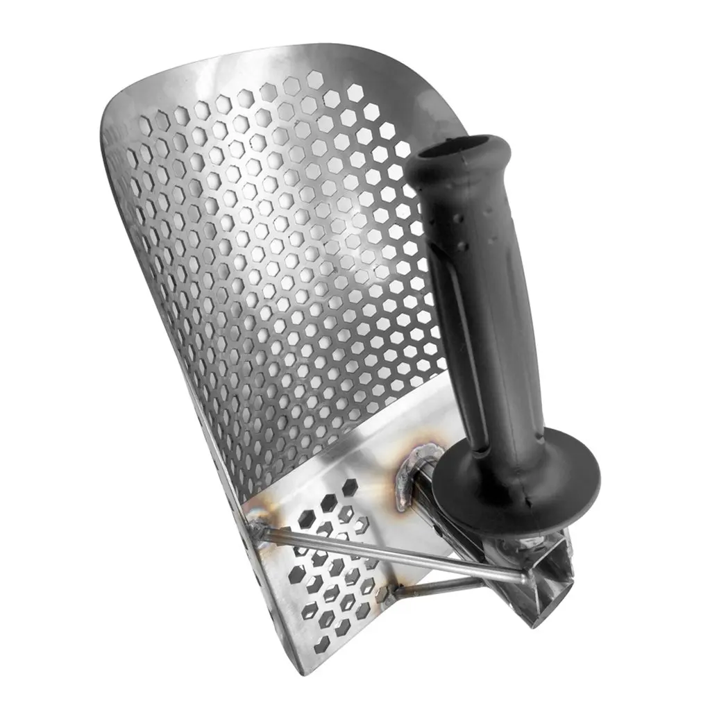 Beach Sand Scoop with Handle Metal Detecting Tool Stainless Steel Detector Water Fast Sifting | Безопасность и защита