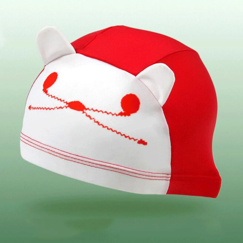 Мультяшный стиль милая дышащая шапочка в форме кота для плавания мальчиков и