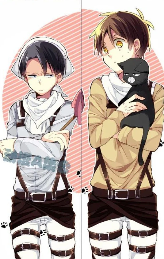 BL мужской японский аниме атака на Титанов Levi/Eren Throw Otaku Dakimakura подарки постельные принадлежности длинная подушка для объятий чехол 150x50 см