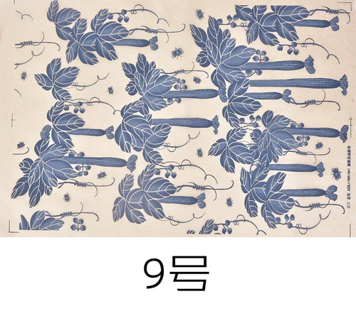5pcs 5 шт./компл. керамика underglazed цветной рисунок бумажный цветок белого и голубого цвета в наклейки благоприятный plum наклейка с птицами копировальная бумага - Цвет: 5pcs
