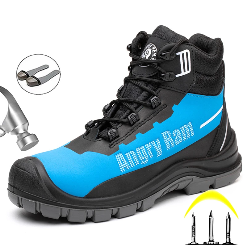 

Puncture Proof Safety Boots Men's Working Shoes For Men Ankle Boots Working Sneakers Warterproof Work Safety Boots Winter Shoes