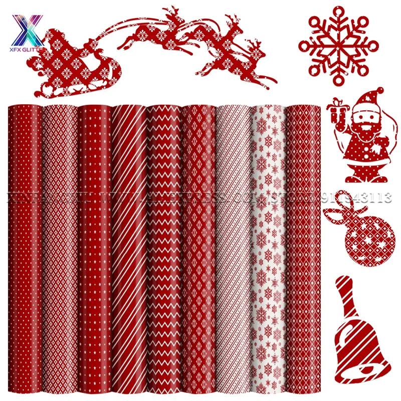 

XFX HTV Cricut Vinyl 50CM*25M Christmas Heat Transfer Vinyl HTV Roll Iron on Tshirt Vinyl for Cricut Craft DIY Vinyl Wholesale