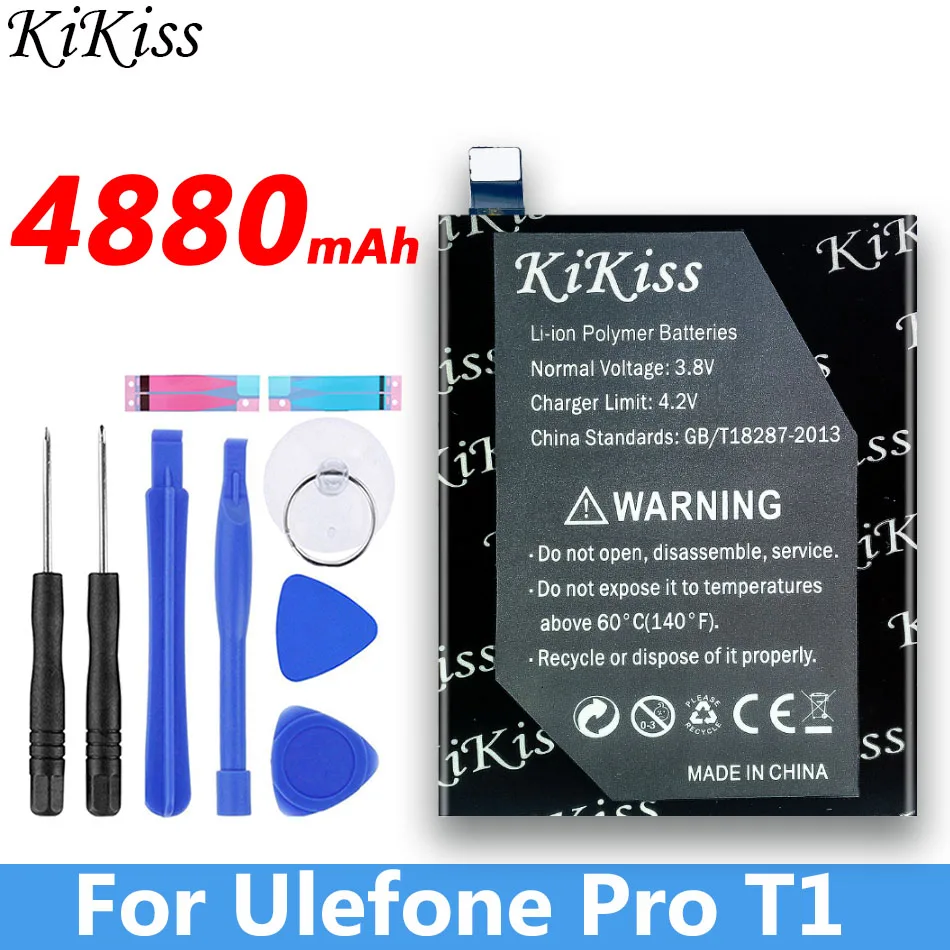 4880 мАч kikiss батарея для Ulefone Gemini Pro и T1 запасные части запасная смартфона |