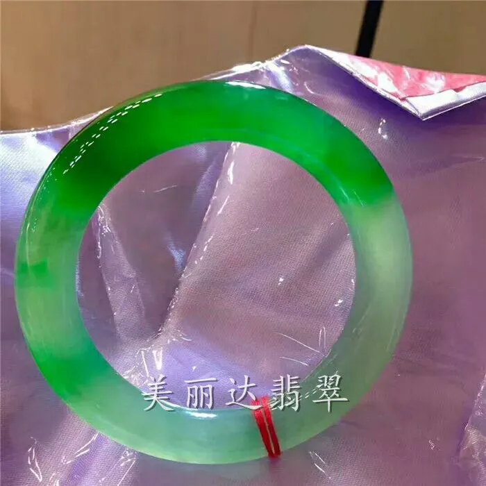 Натуральный браслет А карго из жадеита ледяные семена раньше плавающий зеленый