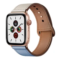 genuine leather band for apple watch 38mm 42mm 40mm 44mm apple watch replacement strap for iwatch bracelets series 54321
