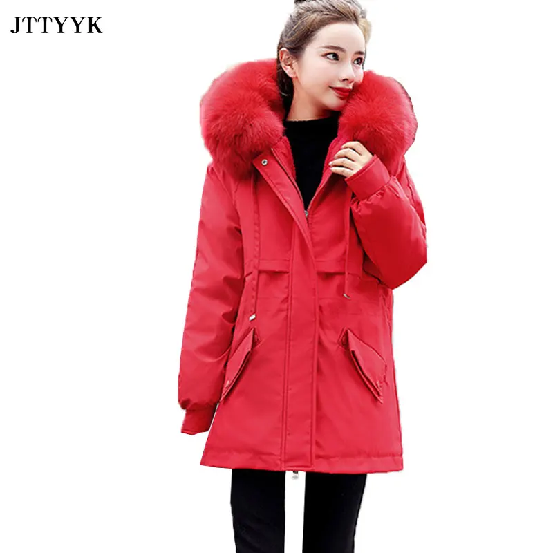

Plus size Winter clothes Women Parkas Wool Liner Warm Winter Fur Coat Women Short Down Jacket Ladies Coats And Jackets Oversize