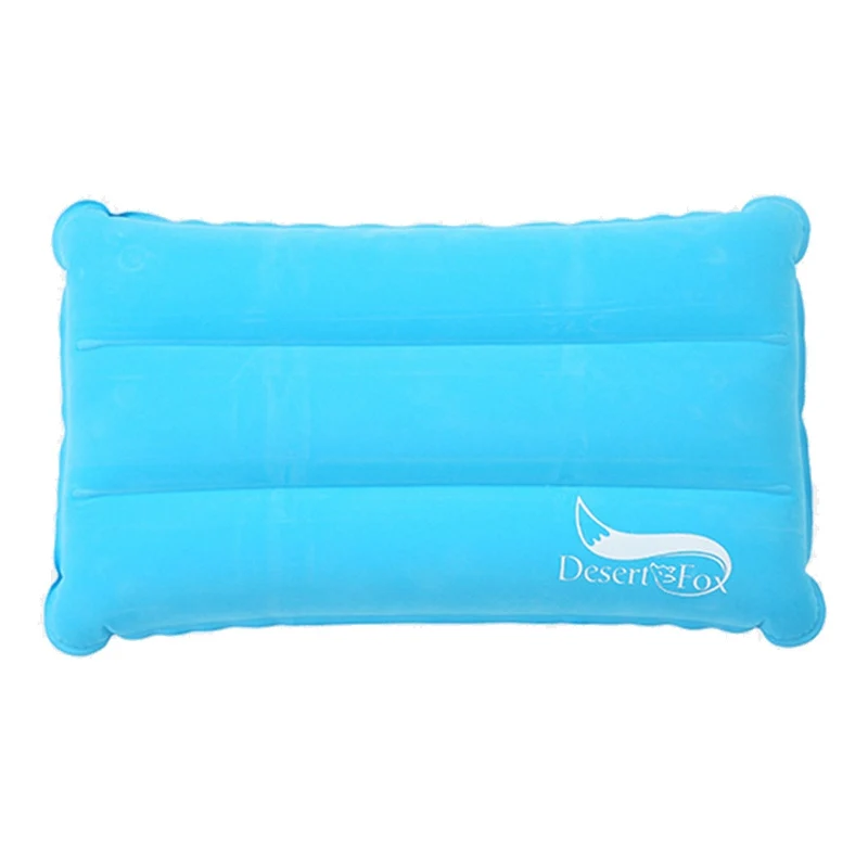 Light Blue 1 шт. Кемпинг воздушная надувшая Подушка Портативная Складная двухсторонняя флокировка наружная дорожная подушка Складная - Цвет: Light Blue