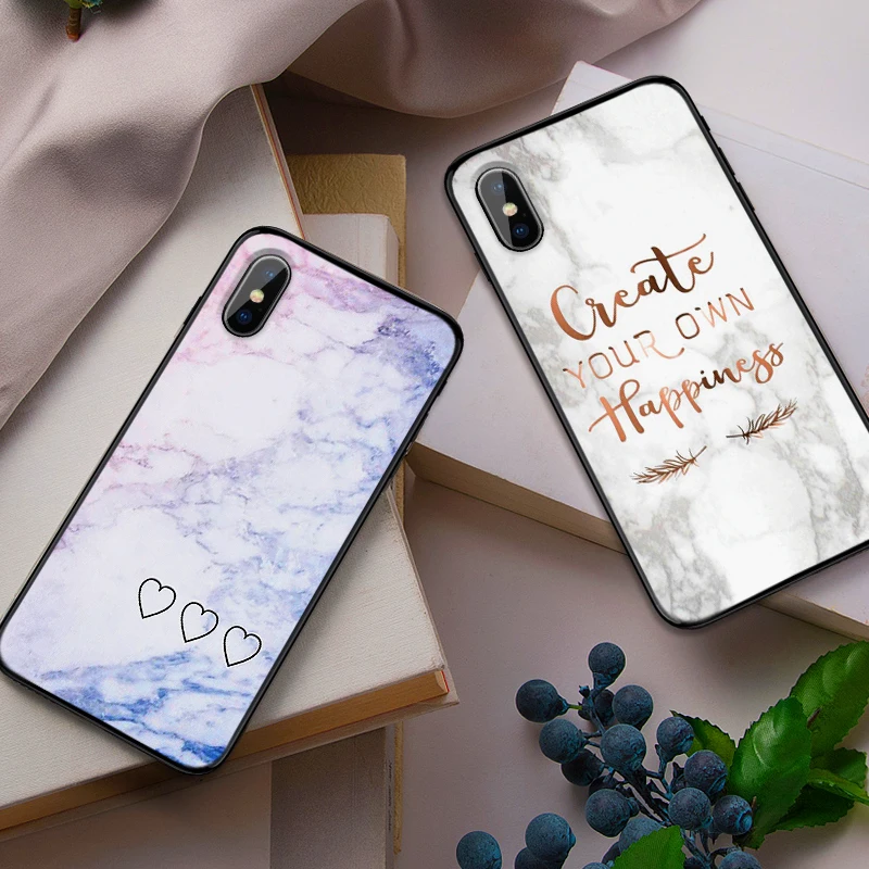Розовый мраморный чехол для телефона iPhone 11 Pro Max X XS XR 8 7 6 5 s Plus силиконовый защитный