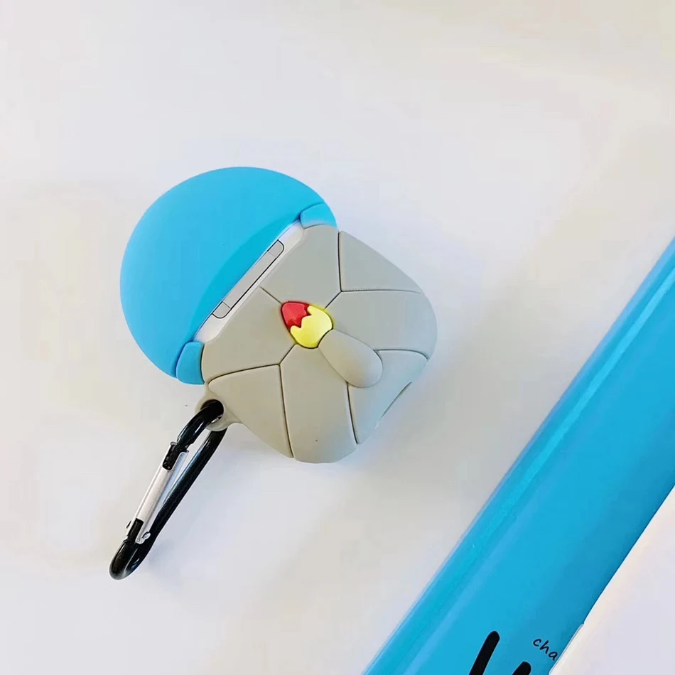 3D Силиконовый наушник чехол для Airpods чехол милый КИТ Жук чехол для Apple Air pods чехол для наушников кольцо ремень