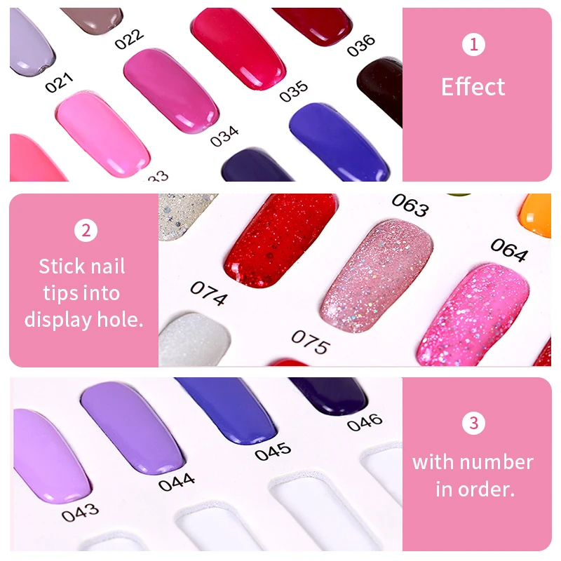 

1pc Professional 120 Colors Nail Gel Polish Display Card Book Color Board Chart with Tips Flower Pattern Nail Art Salon Set
