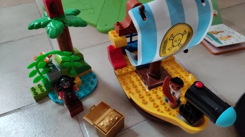 4 комплекта, Duplo, большие размеры, пиратские лодки, строительные блоки, Обучающие Детские игрушки, совместим с Duplo, сделай сам, Обучающие кирпичики город, серия War