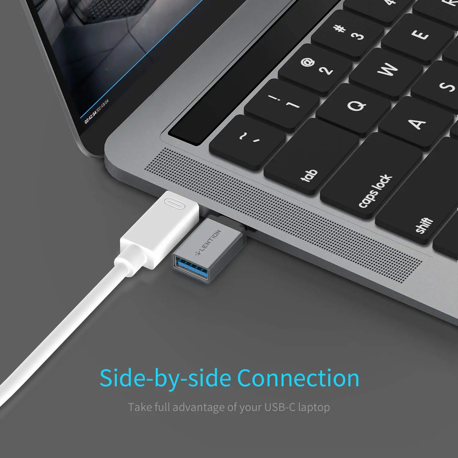 Адаптер USB-C к USB 3 0 конвертирует Type-C в Type-A совместимый с MacBook Pro 13/15 (Порт Thunderbolt 3) 2018