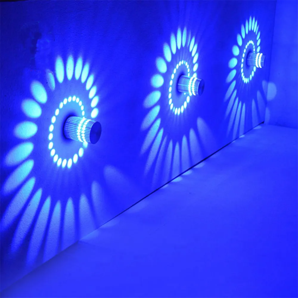 

Colorful RGB Spiral Hole Wall Lamp Surface Install LED Light Luminaire Lighting led strip luces led lights