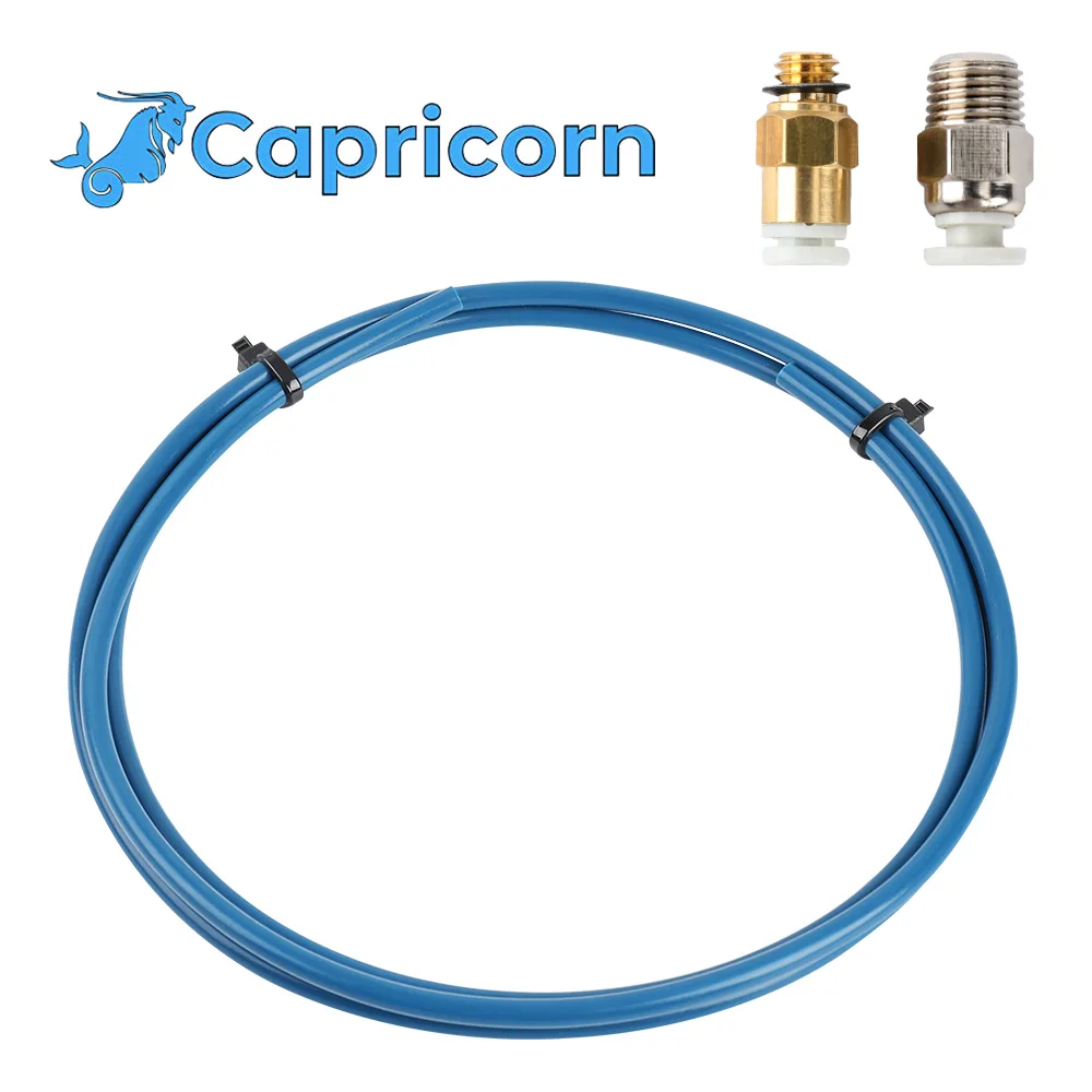 CREALITY Capricorn Bowden ПТФЭ трубки серии XS 1 м + MK8 Комплект серого металлического